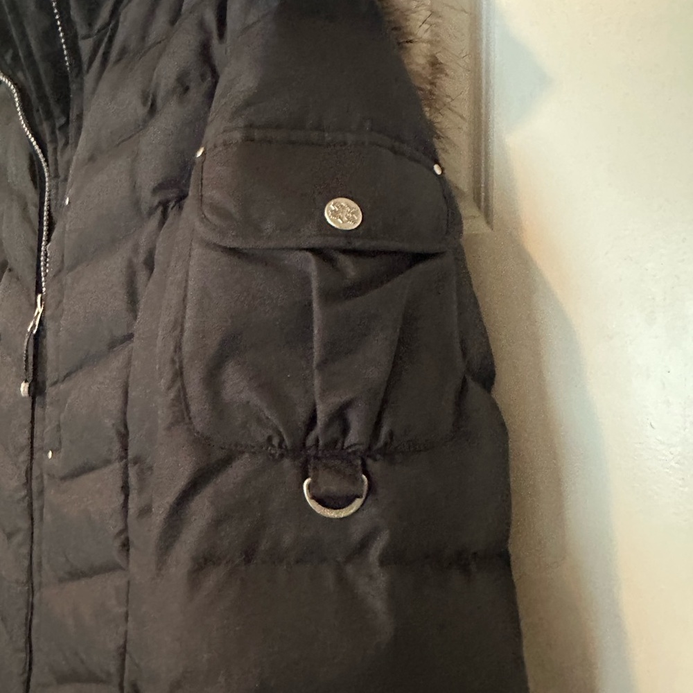 Eddie Bauer Women's Black Sun Valley Down Duffle Coat size M - Picture 4 of 8
